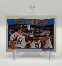 New York Knicks 1991-92 Hoops Base Set card
