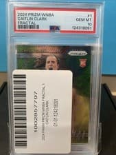 2025 2024 Panini Prizm WNBA Fractal Caitlin Clark #1