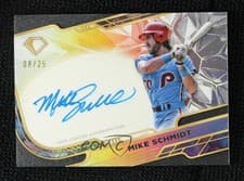 2025 Topps Diamond Icons Icons Chrome Autographs Mike Schmidt #ACC-MS card