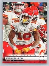 Isiah Pacheco 2022 Panini Chronicles Photogenic card