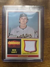 2025 Topps Heritage Clubhouse Collection Relics Nick Kurtz #CCR-NK card