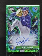 2025 Topps Cosmic Chrome Cosmic Chrome Autographs Roki Sasaki #CCA-RS card
