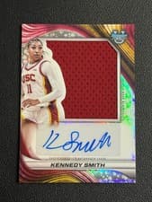 2024-25 Bowman's Best University Prospect Jumbo Relic Autographs Kennedy Smith #PJRA-KS card