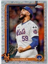 2025 Topps Chrome Logofractor Edition Base Set Sean Manaea #287 card