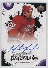 2025-26 Upper Deck Detroit Red Wings Centennial Octopus Ink Martin Lapointe #OI-ML card