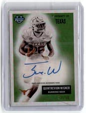 2025 Bowman University Chrome 1955 Bowman Football Autographs Quintrevion Wisner #55AV-QW card