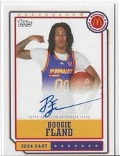 2024 Topps Chrome McDonald's All-American Event Autographs Boogie Fland #EA-JF card