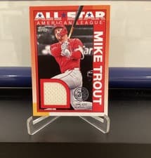 2025 Topps 1990 Topps Baseball All-Star Relics Mike Trout #90ASR-MT card