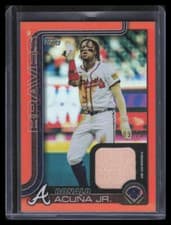 2025 Topps Real One Relics Ronald Acuña Jr. #207 card