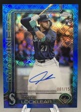 Tyler Locklear 2025 Topps Chrome Logofractor Edition Rookie Autographs card
