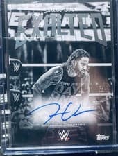 2025 Topps Exalted WWE Wrestling Black and White Signatures Jimmy Uso #BWS-JIM card