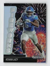 2025 Panini Prizm Black Fireworks Kewan Lacy #12 card