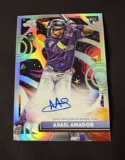 Adael Amador 2025 Topps Cosmic Chrome Cosmic Chrome Autographs card