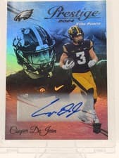 Cooper DeJean 2024 Panini Prestige Xtra Points Signatures Premium card