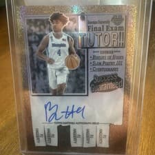 PJ Haggerty 2024-25 Bowman University Chrome Final Exam Autographs card
