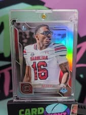 2025 Bowman University Chrome Base Image Variation Refractor LaNorris Sellers #SP-2 card