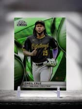 2025 Topps Chrome Black Base Set Oneil Cruz #19 card