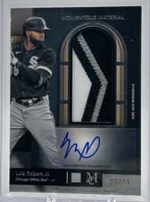Luis Robert Jr. 2025 Topps Museum Collection Momentous Material Jumbo Patch Autographs card