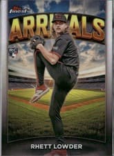 2025 Finest Arrivals Rhett Lowder #A-9 card