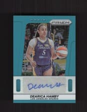 2025 Panini Prizm WNBA Throwback Signatures Dearica Hamby #35 card