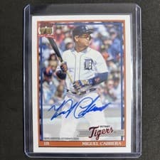 Miguel Cabrera 2026 Topps 1991 Topps Autographs card