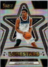2024-25 Panini Select Lodestars Anthony Edwards #10 card