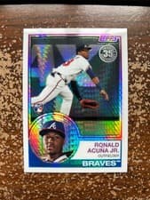 Ronald Acuna Jr. 2018 Topps Silver Pack 1983 Chrome Promo card