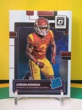 Jordan Addison 2023 Panini Chronicles Draft Picks Donruss Optic Rated Rookie card
