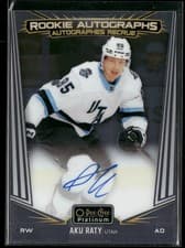 2024-25 O-Pee-Chee Platinum Rookie Autographs Aku Raty #R-AR card