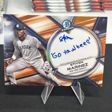 2025 Bowman Chrome Prime Chrome Signatures Stiven Marinez #PCS-SMA card