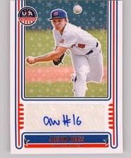 2025 Panini Stars & Stripes 18U National Team Signatures Austin Weiss #NTS-AW card