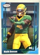 2026 SAGE Football Base Set Malik Benson #64 card