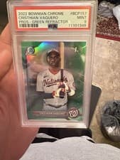 Cristhian Vaquero 2022 Bowman Chrome Prospects card