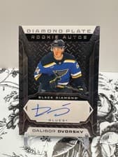 2025-26 Upper Deck Black Diamond Diamond Plate Rookie Auto Dalibor Dvorsky #DPR-DD
