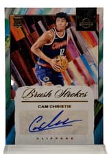2024-25 Panini Court Kings Brush Strokes Autographs Cam Christie #BR-CAM card