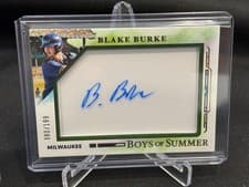 2025 Panini Boys of Summer Jumbo Acetate Signatures Blake Burke #6 card