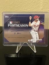 Trea Turner 2024 Topps Postseason Performance Autograph Relic card