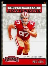 Nick Bosa 2019 Panini Contenders Rookie of the Year Contenders card