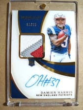 Damien Harris 2019 Panini Immaculate Collection card