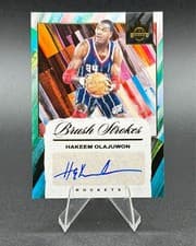 2024-25 Panini Court Kings Brush Strokes Autographs Hakeem Olajuwon #BR-HAK card
