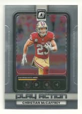 2025 Donruss Optic Play Action Christian McCaffrey #20 card