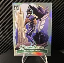 2025 Donruss Optic Downtown Lamar Jackson #1 card