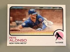 Pete Alonso 2022 Topps Heritage card