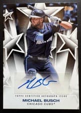 2025 Topps Baseball Stars Autographs Michael Busch #BSA-MBU card
