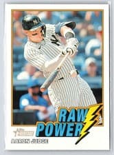 2026 Topps Heritage Raw Power Aaron Judge #RP-AJ card