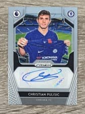 Christian Pulisic 2019 Panini Prizm Premier League Signatures card