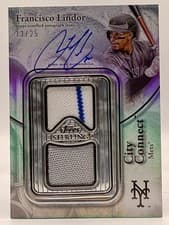 2025 Topps Sterling Connection Autographed Relics Francisco Lindor #SCA-FL card