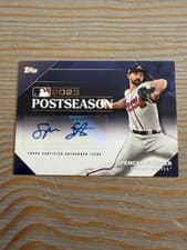 Spencer Strider 2024 Topps Postseason Performance Autograph card