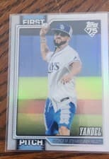 2026 Topps First Pitch Autographs Yandel #FP-12 card