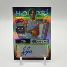 2025-26 NBA Hoops Hoops Rookie First Signs Sion James #HFS-SJ card